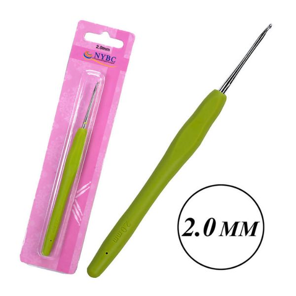 Agulha de Crochê 2mm Soft Emborrachado NYBC em Palmas